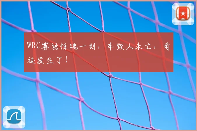 WRC赛场惊魂一刻，车毁人未亡，奇迹发生了！